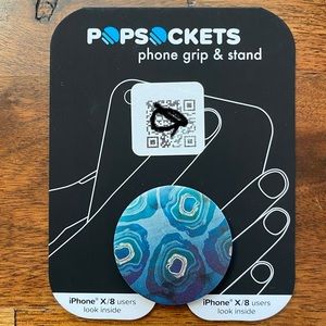 PopSocket Teal Pattern